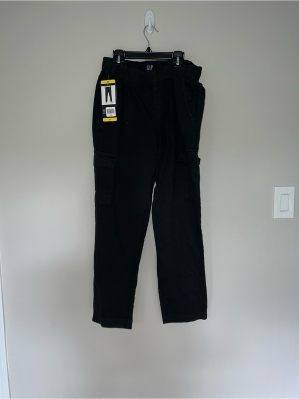 NWT black GAP Twill CArgo Pant womens small